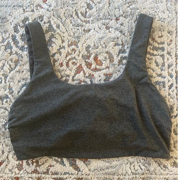 Womens Patagonia Dark Gray Halter top style Sport Bra Size Small - Picture 1 of 8